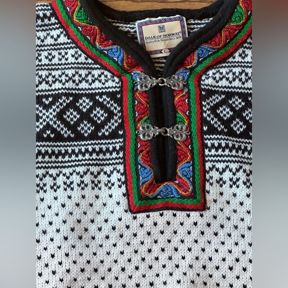 VTG Dale Of Norway Pure New Wool Unisex Large Sweater NOT 4 SALE - Picture 2 of 4